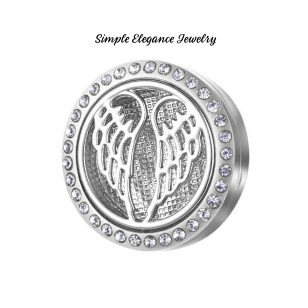Oil/Perfume Deffuiser Snap Charm 20mm for Snap Jewelry-Simple Elegance Jewelry - Angel Wings / Purple - Snap Jewelry