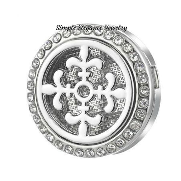 Oil/Perfume Deffuiser Snap Charm 20mm for Snap Jewelry-Simple Elegance Jewelry - Fleur-de-lis / Dark Pink - Snap Jewelry