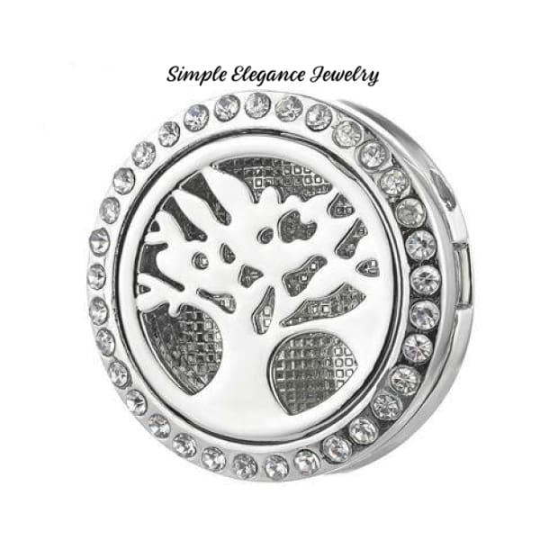 Oil/Perfume Deffuiser Snap Charm 20mm for Snap Jewelry-Simple Elegance Jewelry - Tree of Life / White - Snap Jewelry