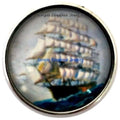 Old Sailing Ship Snap 20mm for Snap Charm Jewelry - Snap Jewelry