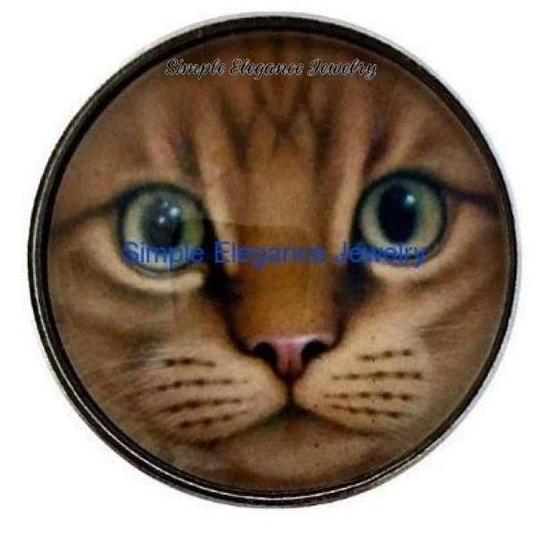 Yellow Cat Snap Charm 20mm - Snap Jewelry