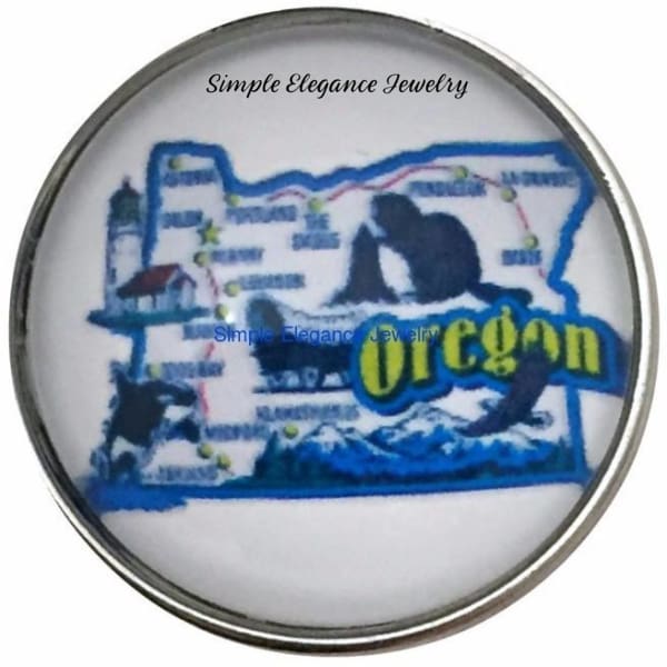 Oregon State Snap 20mm for Snap Charm Jewelry - Snap Jewelry