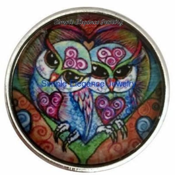 Owl Couple Snap 20mm for Snap Jewelry - Snap Jewelry