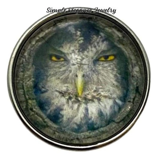 Owl Face Snap Charm 20mm - Snap Jewelry