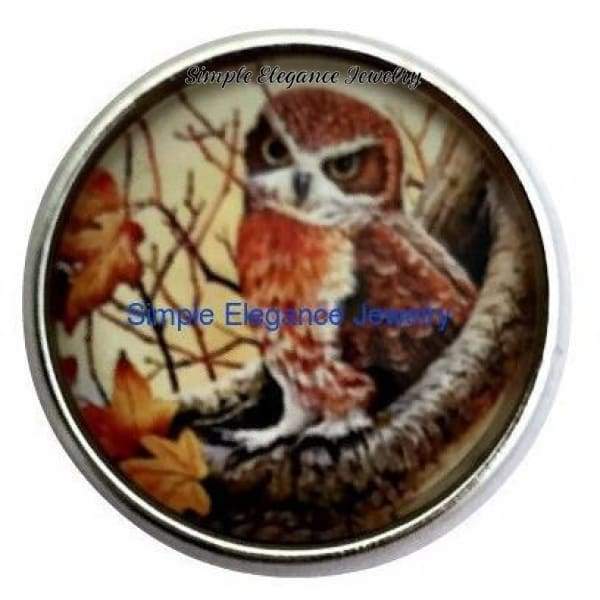 Owl Snap 20mm for Snap Charm Jewelry - Snap Jewelry