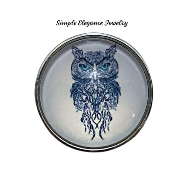 Owl Snap Charm 20mm - Snap Jewelry