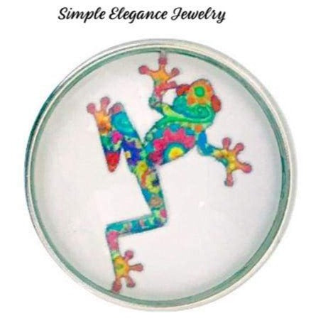 Painted Animal-Frog Snap 20mm - Snap Jewelry