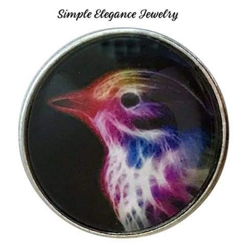 Painted Bunting Bird 20mm Snap for Snap Jewelry - Snap Jewelry