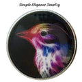 Painted Bunting Bird 20mm Snap for Snap Jewelry - Snap Jewelry