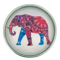 Painted Elephant Snap 20mm - Snap Jewelry
