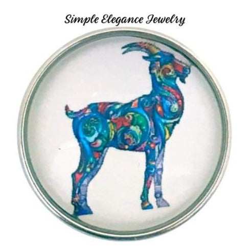 Painted Goat Snap 20mm - Snap Jewelry
