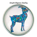 Painted Goat Snap 20mm - Snap Jewelry