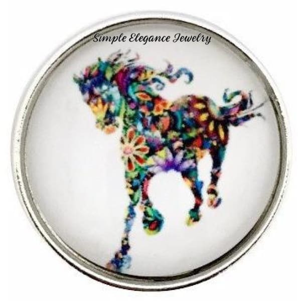 Painted Horse Snap 20mm for Snap Jewelry - Snap Jewelry