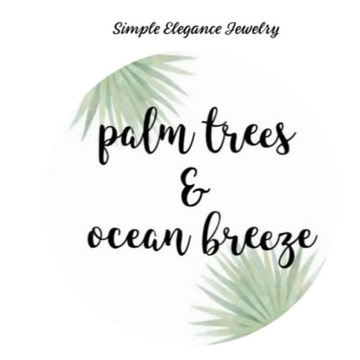 Palm Trees and Ocean Breeze Snap 20mm Snap for Snap Jewelry - Snap Jewelry