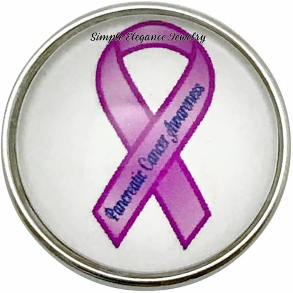Pancreatic Cancer Awareness Ribbon Snap 20mm for Snap Jewelry - Snap Jewelry