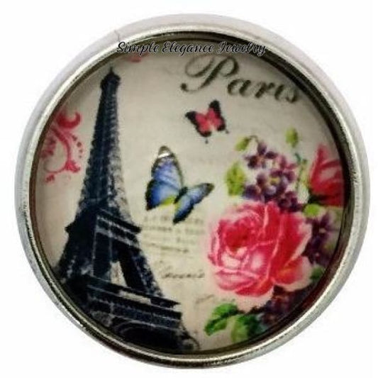 Paris-Eiffel Tower Snap Charm 20mm for Snap Jewelry - Snap Jewelry