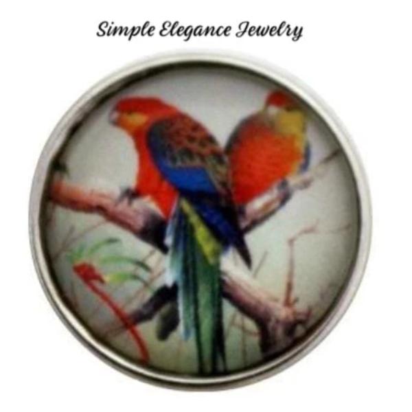 Parrot Bird Snap Charm 20mm for Snap Jewelry - Snap Jewelry