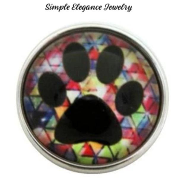 Paw Print Snap Charm 20mm for Snap Jewelry - Snap Jewelry
