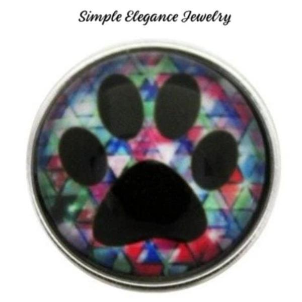 Paw Print Snap Charm 20mm for Snap Jewelry - Snap Jewelry