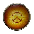 Peace Yellow Spider Web Snap Charm 20mm - Snap Jewelry