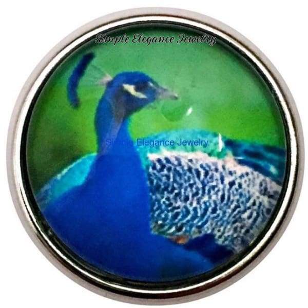 Peacock Bird Snap 20mm for Snap Jewelry - Snap Jewelry