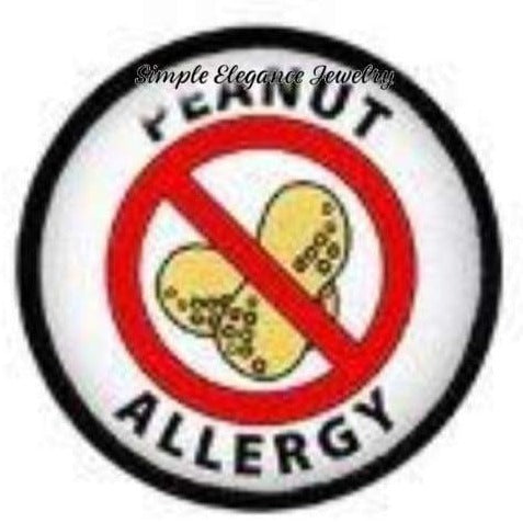 Peanut Allergy Snap 20mm - Snap Jewelry