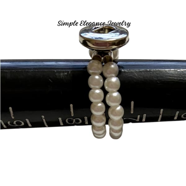 Pearl Elastic MINI Snap Ring - Snap Jewelry