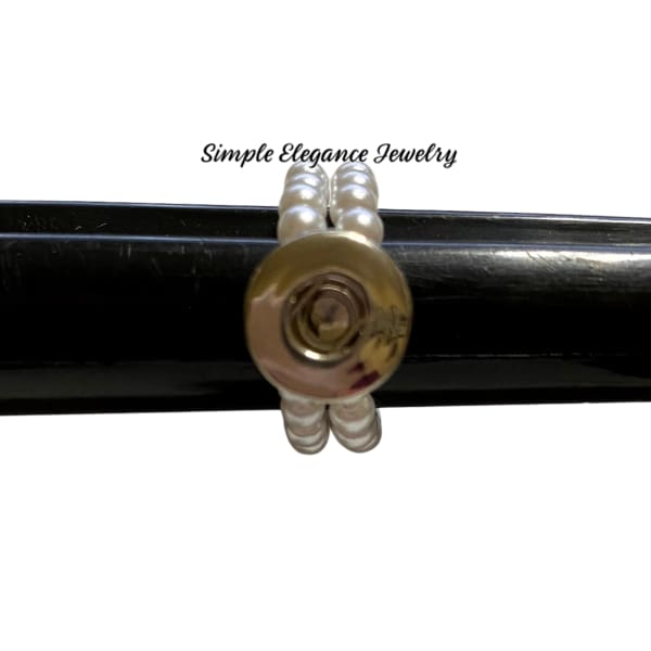 Pearl Elastic MINI Snap Ring - Snap Jewelry