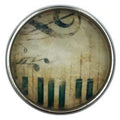 Piano Music Snap 20mm - Snap Jewelry