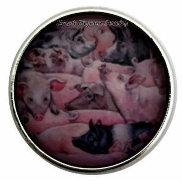Pig Snap Charm 20mm for Snap Jewelry - Snap Jewelry