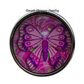 Pink Butterfly Snap Charm 20mm - Snap Jewelry