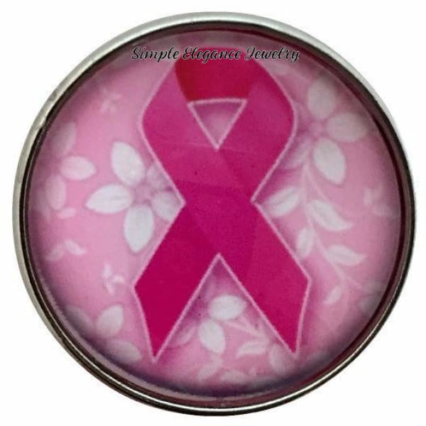 Pink Ribbon-Breast Cancer Snap 20mm for Snap Jewelry - Snap Jewelry
