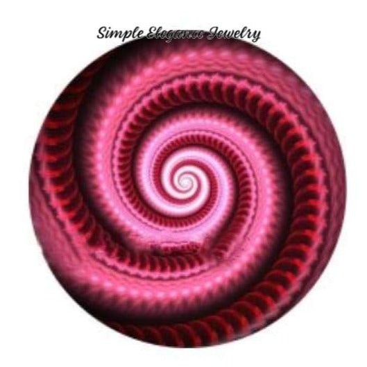 Pink Swirl Snap 20mm for Snap Charm Jewelry - Snap Jewelry