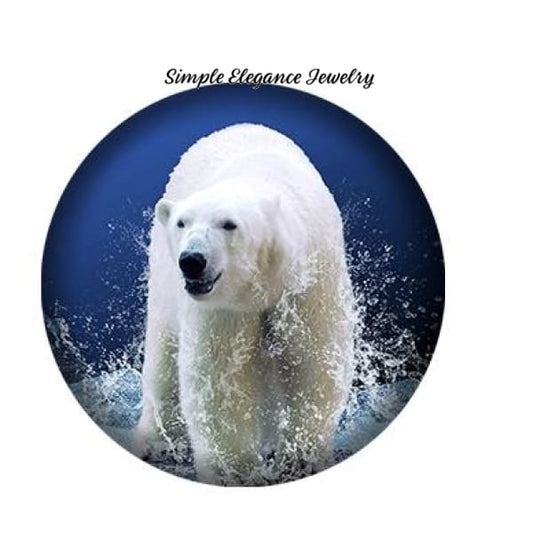 Polar Bear Snap Charm - Snap Jewelry