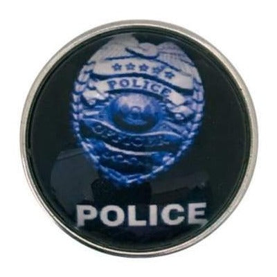 Police Shield Snap 20mm - Snap Jewelry