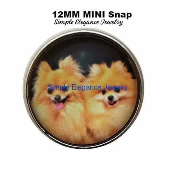 Pomeranian Dog Snap 12MM Snap - Snap Jewelry