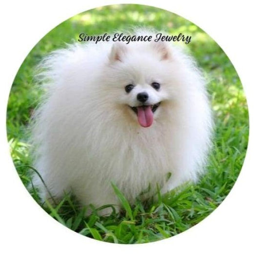 Pomeranian Dog Snap Charm 20mm for Snap Charm Jewelry - Snap Jewelry
