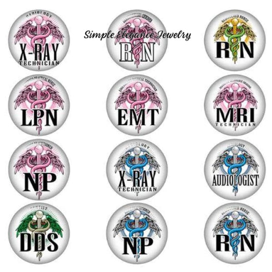 Professional Medical Snap Charm 20mm for Snap Jewelry - Audiologist - Snap Jewelry