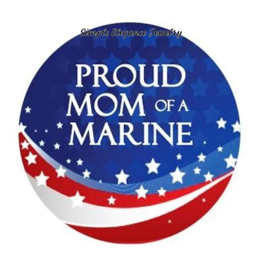 Proud Mom Of A Marine Snap 20mm - Snap Jewelry