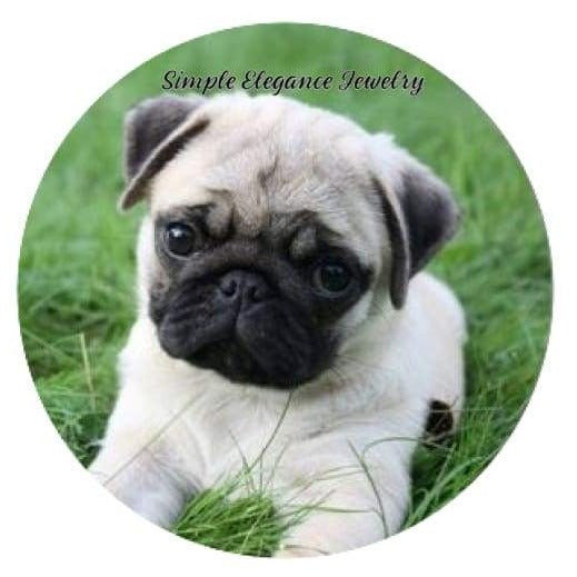 Pug Dog Snap Charm 20mm for Snap Charm Jewelry - Snap Jewelry