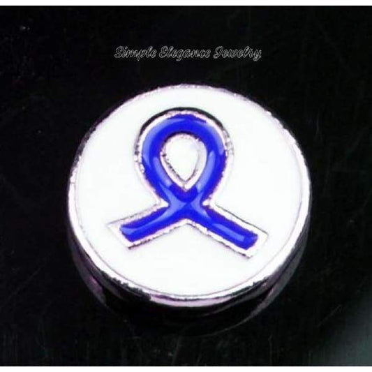 Blue Ribbon Snap Charm 12mm - Snap Jewelry