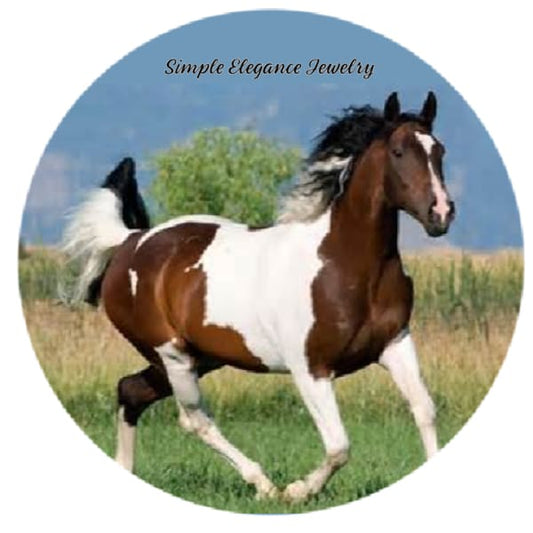 Quarter Horse Paint Snap Charm - 20mm - Snap Jewelry