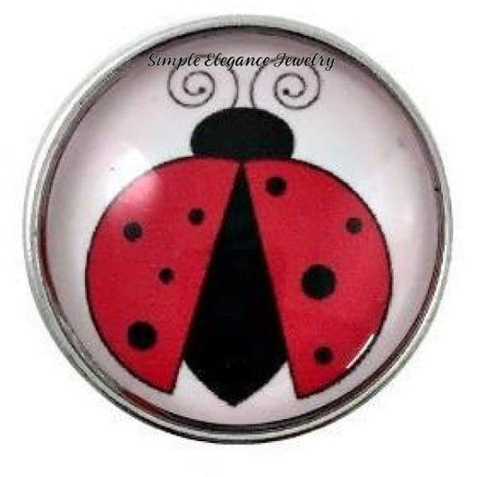 Red Lady Bug Snap Charm 20mm for Snap Jewelry (3193) - Snap Jewelry