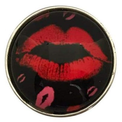 Red Lips Snaps 20mm for Snap Jewelry - Snap Jewelry