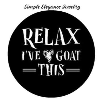 Relax I Goat This Snap 20mm for Snap Charm Jewelry - Snap Jewelry