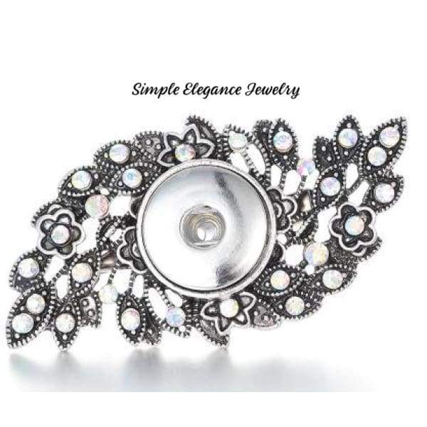 Rhinestone Brooch Pin for Snap Button 18mm-20mm - Snap Jewelry