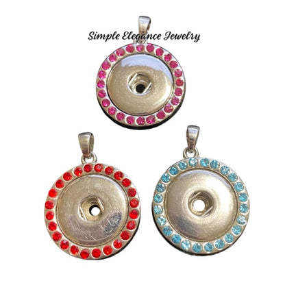 Rhinestone Pendant for Snap Jewelry 20mm - Snap Jewelry