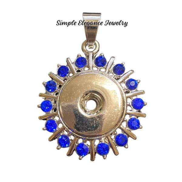 Rhinestone Snap Pendant 20mm - Snap Jewelry