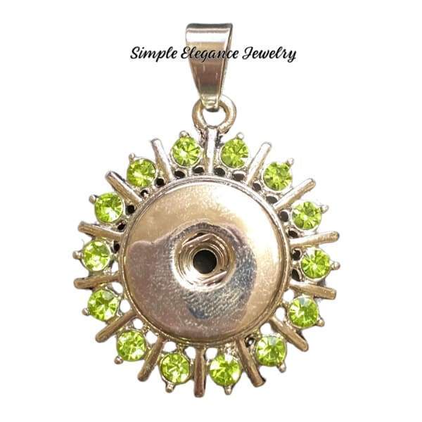 Rhinestone Snap Pendant 20mm - Snap Jewelry