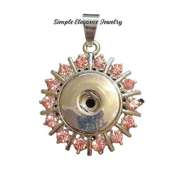 Rhinestone Snap Pendant 20mm - Snap Jewelry